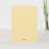 Carte Papillon Jaune Blanc Anniversaire (Dos)
