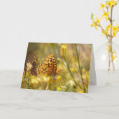 Carte Papillon Jaune, Vierge Tous les salutations d'occa (Fleur jaune)