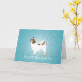 Carte Papillon - Joyeux anniversaire (Fleur jaune)