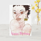 Carte Papillon, Joyeux anniversaire - Customisé (Fleur jaune)