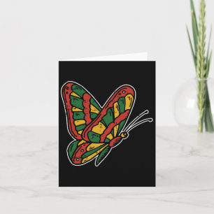 Carte Papillon Juneteenth Blm Histoire noire Africaine A