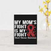 Carte Papillon Le combat de ma mère est mon combat Malad (Fleur jaune)