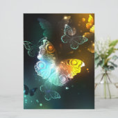 Carte Papillon lumineux et papillons de nuit (Debout devant)