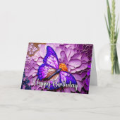 Carte Papillon lunaire Abstrait Joyeux anniversaire (Devant)