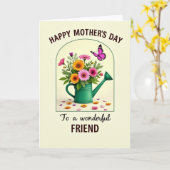 Carte Papillon Magenta (Fleur jaune)