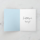 Carte Papillon Merci Livrant du Courrier (Intérieur)