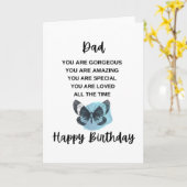 Carte Papillon mignon avec message d'anniversaire pour m (Fleur jaune)