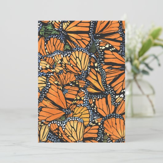 Carte papillon Monarch (Debout devant)