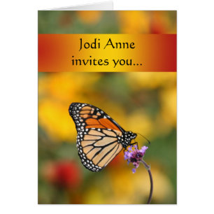 Carte papillon Monarch