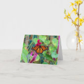 Carte Papillon monarque (Fleur jaune)