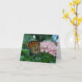 Carte Papillon monarque (Fleur jaune)