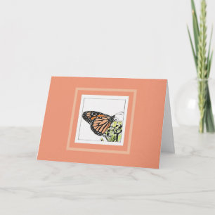 Carte Papillon monarque (colorisé)