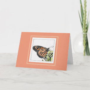 Carte Papillon monarque (colorisé)