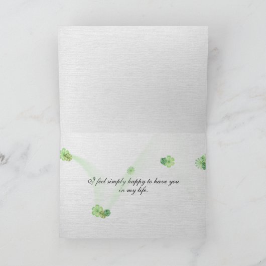 Carte Papillon Monarque sur Fleur sauvage (Intérieur)