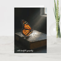 Papillon Monarque Sympathie sur une Sainte Bible