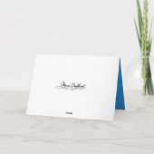 Carte Papillon Morpho Commun Bleu (Dos)
