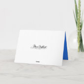 Carte Papillon Morpho commun bleu d'anniversaire (Dos)