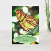 Carte Papillon observer la nature Anniversaire personnal (Devant)