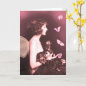Carte Papillon, Papillon (Fleur jaune)