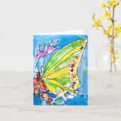 Carte Papillon par Jeffrey Shutt, âge 6 (Fleur jaune)