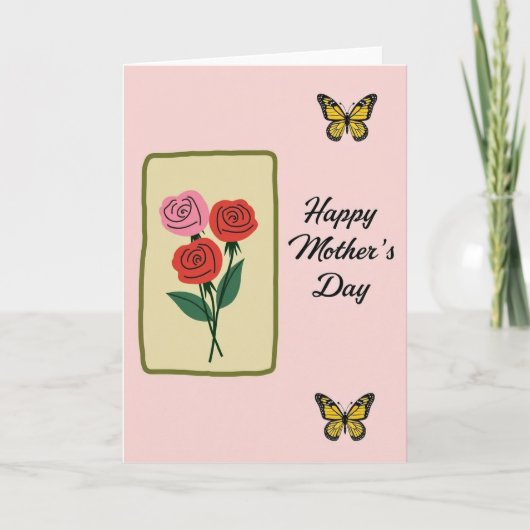 Carte Papillon Pastel (Devant)
