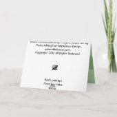 Carte Papillon peint Brown (Dos)