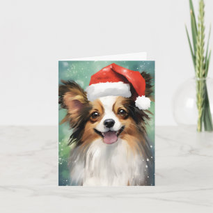 Carte Papillon peinture de Noël