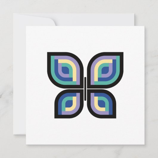 Carte Papillon Pétal Prism (Devant)