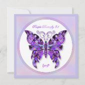 Carte Papillon pourpre 31 (Devant)