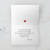 Carte Papillon Purple à taches rouges pour la fête des m (Intérieur)