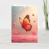 Carte Papillon romantique pour la Saint-Valentin (Dos)