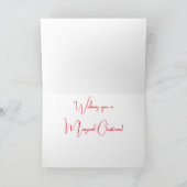 Carte Papillon Rouge Pixie Noël Fêtes (Intérieur)