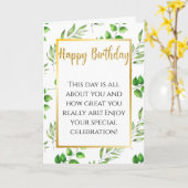 Carte Papillon Sentimental Anniversaire Rose Floral Mign (Fleur jaune)