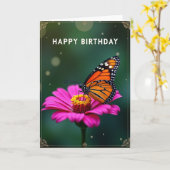 Carte Papillon Sucré (Fleur jaune)