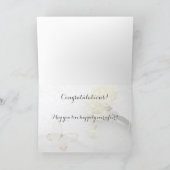Carte Papillon sur mariage bouquet de fleurs (Intérieur)