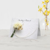 Carte Papillon sur mariage bouquet de fleurs (Fleur jaune)