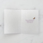 Carte papillon sur orchidée rose avec bulles (Intérieur)