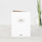 Carte Papillon sur Puff Flower Sympathy Merci (Dos)