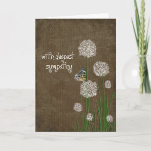 Carte Papillon sur Puff sympathie fleur