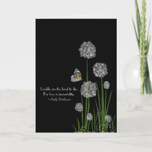 Carte Papillon sur Puff sympathie fleur