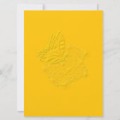 Carte Papillon sur rose rouge avec étoiles et gouttes de (Dos)