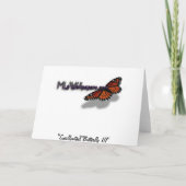 Carte Papillon Swallowtail III Belle photo colorée (Dos)