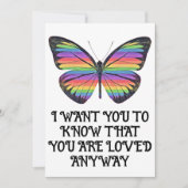 Carte Papillon Tu Es Aimé (Devant)