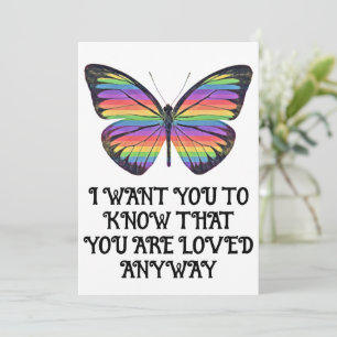 Carte Papillon Tu Es Aimé