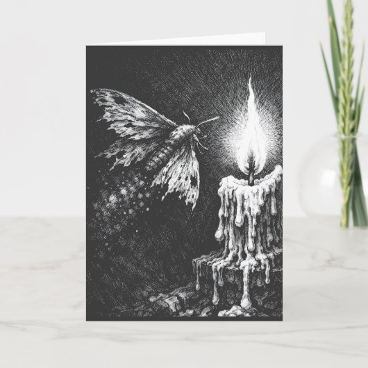Carte Papillon vers la Flamme — par BurnsInHell (Devant)