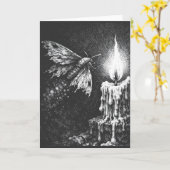 Carte Papillon vers la Flamme — par BurnsInHell (Fleur jaune)