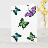 Carte Papillons (Fleur jaune)