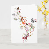 Carte Papillons (Fleur jaune)