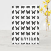 Carte Papillons (Fleur jaune)