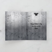 Carte Papillons Argent et Noir Fête des Mères Gothiques (Intérieur)